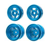 RC Parts For Tamiya Grasshopper For Hornet For Mighty Frog For Buggy Champ For Fast Attack Alu Bead Lock Wheel Set Wheel Hub RC(Blue)