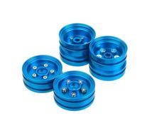 RC Parts For Tamiya Grasshopper For Hornet Frog For Buggy Champ For Fast Attack Fighting For Buggy Aluminum Wheel Hub Set RC Upgrade(Blue)