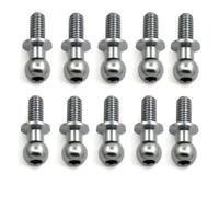 RC Parts For Tamiya TT01 TT02 For Sakura D5 1/10 RC Drift Car Spare Parts For Universal 10Pcs M3 Metal Hex Ball Head Screws(Silver)