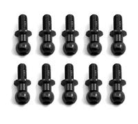 RC Parts For Tamiya TT01 TT02 For Sakura D5 1/10 RC Drift Car Spare Parts For Universal 10Pcs M3 Metal Hex Ball Head Screws(Black)