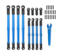 RC Parts For Traxxas For E-Revo 2.0 D251 5319X 5338R 1/10 Metal Push Rod Toe Links Turnbuckle RC Car Upgrade Replacements Accessories(Blue)