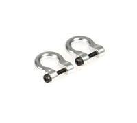 RC Parts For Traxxas For TRX4 1/10 Metal Front Rear Bumper Trailer Hooks Hitch Rescue Tow Shackles RC Crawler Car Repairs Parts(Silver)