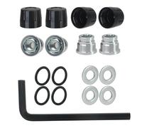 RC Parts For Trx4 Trx6 For Axial Scx10 90046 For Redcat For Tamiya For Mst D90 1/10 Rc Crawler Car M4 Nut Wheel Rim Center Cap Upgrade(Black)