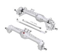 Rc Parts For Vanquish VS4-10 For Phoenix F10 1/10 RC Car Aluminum Front Rear Portal Axle Complete Set RC Crawler For Chassis DIY Upgrade Parts(Silver,1Set)