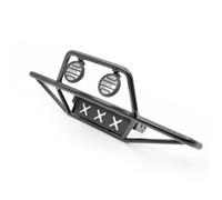 RC Parts For VP VS4-10 PRO 1/10 Metal Front Bumper With Round Light RC Car Parts Upgrades Model Accessory Modified Replacement Crawlers(Black)