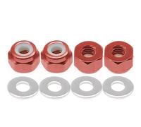 Rc Parts For Wltoys 1/14 144001 4pcs Lot Wheel Hex Lock Nut Replacement Accessories Parts RC Drift Car Spare Parts Hex Lock Nut Repairs(Red)