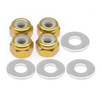 Rc Parts For Wltoys 1/14 144001 4pcs Lot Wheel Hex Lock Nut Replacement Accessories Parts RC Drift Car Spare Parts Hex Lock Nut Repairs(Yellow)