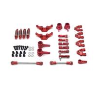 RC Parts For WLtoys 1/28 284131 K969 K979 K989 K999 P929 P939 9-Piece Set OP Accessories Metal Upgrade Parts Rc Model Crawler Car Truck For Buggy(Red)