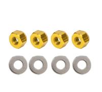 Rc Parts For Wltoys 144001 1/14 4pcs/lot Wheel Hex Lock Nut Replacement Accessories Parts RC Drift Car Spare(Yellow)