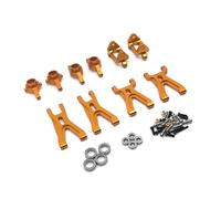 Rc Parts For WLtoys A949 A959 A969 A979 K929 1/18 Metal Upgrade For Swing Arm Steering Cup Bearing 7 Piece Set RC Car Parts(Yellow)