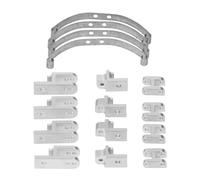 Rc Parts For WPL B4 24 1/16 For Leaf For Spring RC Suspension Alluminum Alloy Bar Car Upgrade Accessories Parts Replacement Repair(Silver)
