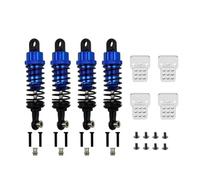 RC Parts For WPL C14 C24 For MN D90 D91 MN99 99s 4Pcs Oil Filled Type Metal Shock Absorber With Shock Tower RC Car Adjustable Upgrade Parts(Blue)