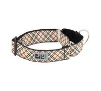 RC Pet Products 1-1/2-Inch All Webbing Martingale Dog Collar, Medium 12 to 20-Inch, Tan Tartan