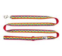 RC Pets 1/2" x 6' Dog Leash, Rainbow Paws