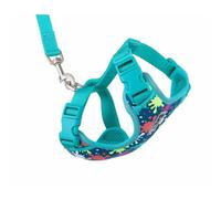 RC Pets Adventure Kitty Harness Includes Adjustable, Airmesh Fabric, 6' Leash and D-Ring Cat Walking Harness | Splatter, Large