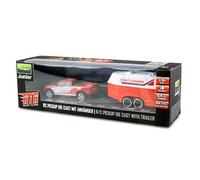 Amewi RC Pickup Die Cast Remote Controlled with Horse Trailer 1:64 RTR Red Children from 6 Years