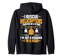 RC Pilot Radio Controlled Helicopte I Rescue RC Helicopter Zip Hoodie