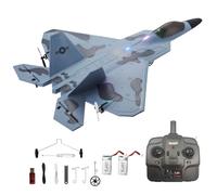 RC Plane F22 Raptor Model 4CH 3D6G RC Airplane for Adults Kids 2.4Ghz RC Jet with LED Light WLtoys A180 Upgrade Version with Gyroscope Outdoor Toys