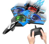 RC Plane For Kids, RC Plane Spitfire Fighter, Airplane Outdoor Flying Toy, 360° Drop-Resistant Stunt Spin Remote Fighter Jet with Lights