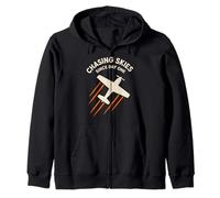 RC Plane Helicopter Pilot Remote Control Flying Hobby Zip Hoodie