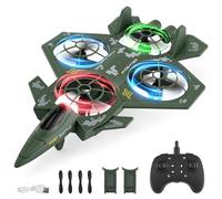 RC Plane, Remote Control Plane for Beginners with LED Light, 360° Flips RC Airplane Toy, Foam Stunt Drone for Kids 8-14 with One Key Takeoff, RC Helicopter Indoor Outdoor Flying Toys for Boys Girls