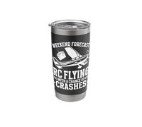 RC Plane Weekend Forecast RC Flying and Crashes RC Pilot Stainless Steel Insulated Tumbler