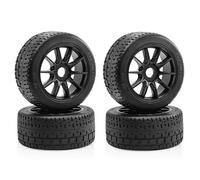 RC Plastic Wheels Rubber Tires Set 10 Spoke Rim 17mm Hex for Arrma Felony Infraction 6S BLX Typhon 3S 6S MEGA550 Limitless Roller Upgrade Parts