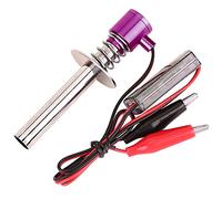 RC Plug Starter Igniter, Glow Plug Starter Igniter Fit RC Electronic Glow Plug Starter Portable 6V -24V Igniter, for REDCAT HSP Nitro Powered(purple)