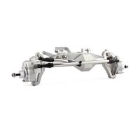 RC Portal Axle For Axial For Capra For SCX10 III For LCG Machined 7075 Aluminum Piece Construction Offset Portal Axle With BAT Servo Mount(Silver,Front)