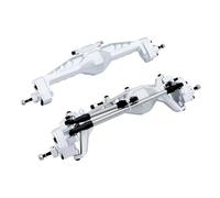 RC Portal Axle For Axial For SCX10 III AXI03007 1/10 CNC Aluminum Front And Rear Portal Axle Adjustable Upper Link Mounts RC Crawler Truck Upgrade(Silver,Set)