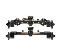 RC Portal Axle For Axial For SCX24 For Gladiator For Bronco 90081 C10 1/24 Brass Front Rear Portal Axle With Wheel Weights Steering Link RC Crawler Upgrade