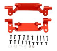 RC Pull Rod Base Metal Durable Replacement Set for MN168 MN78 1/12 RC Car Pull Rod Base (Rojo)