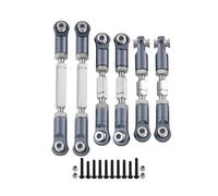 RC Pull Rod For Arrma For Mojave 4X4 4S For Blx 1/8 Aluminum Alloy Steering Link Rod Set RC Car Tracked Vehicles Parts And Accessories Replacement Use(Gray)
