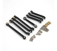 RC Pull Rod For FMS 1/18 8pcs Metal Front And Rear Pull Rods RC Remote Control Car Off-road Tracked Vehicles Parts And Accessories Upgrades Replacement Use(Black)
