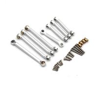 RC Pull Rod For FMS 1/18 8pcs Metal Front And Rear Pull Rods RC Remote Control Car Off-road Tracked Vehicles Parts And Accessories Upgrades Replacement Use(Silver)