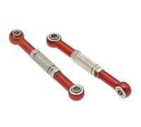 RC Pull Rod For Fs 1/10 2PCS Rear Upper Suspension Arm Linkage Tie Rod Rc Car For Desert For Buggy Tracked Vehicle Parts And Accessories Replacement Use(Red)