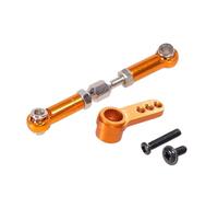 RC Pull Rod For MJX For Hyper Go 16207 16208 16209 16210 H16 1/16 Metal Rod Steering Linkage Servo Arms Remote Control Car Parts Replacement And Use(Yellow)
