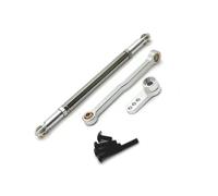 RC Pull Rod For MN For MN168 New99S For MN82 For MN78 D90 D91 D96 For MN99S 1/12 Metal Steering Rod Servo Arm RC Car Parts And Accessories Replacement Use(Silver)
