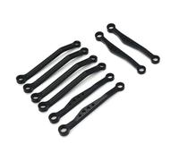 RC Pull Rod For WPL C54 C54-1 C64-1 C74 C74-1 1/16 8pcs Metal Front And Rear Pull Rod Remote Control Car Parts And Accessories Upgrades Replacement Use(Black)