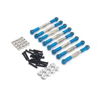 RC Pull Rod For WPL For Henglong For Feiyu For JJRC 1:16 Metal Adjustable Rod Remote Control Car Tracked Vehicles Parts And Accessories Upgrades Replacement(Blue)