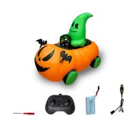 RC Pumpkin Car, 2.4G Inflatable Pumpkin RC Car with One-Key Inflation Deflation, Dual-Speed Modes (RTR)