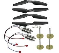 RC Quadcopter Spare Parts Compatible With S162 JD-22S JD22S E520 E520S GPS Drone Accessories Including Gears Protector Propeller Guards And Motors(MOTOR BLADES GEARS)