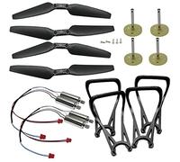 RC Quadcopter Spare Parts Compatible With S162 JD-22S JD22S E520 E520S GPS Drone Accessories Including Gears Protector Propeller Guards And Motors(SET B)