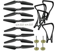 RC Quadcopter Spare Parts Compatible With S162 JD-22S JD22S E520 E520S GPS Drone Accessories Including Gears Protector Propeller Guards And Motors(SET C)