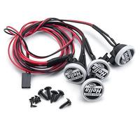 RC Racing Spotlights Car Upgrade x4 White LED Front Search Lights Headlamp Cover