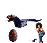 RC Realistic Snake Toy - Remote Control Bell Snake | For Pranks & Fun Tricks | Realistic Fake Snakes Slip On for Travel, Parties, Camping, Picnics