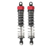 RC Rear Shock Struts Damper, Replacement for REMO 1/10 RC Car P1954, High - Strength Metal and Plastic Suspension with Red Black Springs for Balanced Off - Road Driving