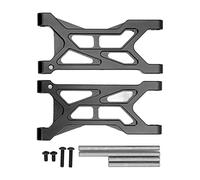 RC Rear Suspension Arms Aluminum Alloy High-quality Rear Lower Suspension Arms Replacement 1/10 RC Car for Arrma Typhon Big Rock Senton Remote Control Car (Black)