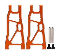 RC Rear Swing Arm Aluminum Alloy High Strength Lightweight Replacement for ZD Racing DBX10, Easy Install RC Back Suspension Arm with Vibration Reduction for Off Road Use (Orange)