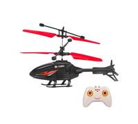 (RC red Apache) Remote Control Airplane Helicopter Flying Mini Interaction Airplane Gesture Sensing Children Flashing